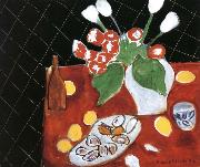 Henri Matisse Black background, tulips and oysters oil painting artist